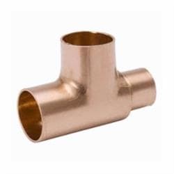 1-1/4 x 3/4 x 1-1/4 in Copper Sweat Tee
