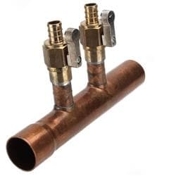 Sioux Chief 672XV0242 Pex Ball Valve Manifold, 1/2 in F1807, 2 Port