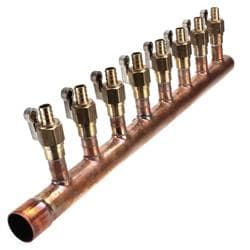 Sioux Chief 672XV0810L Left-Side Ball Valve Branch Manifold, 1/2 in F1807, 8 Port