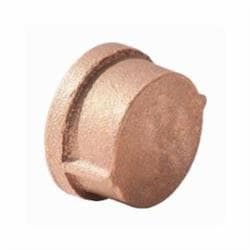 1/4 in Brass Cap Lead Free Gs
