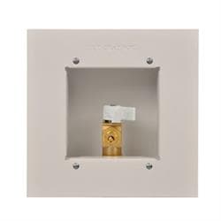 IPS® 88133 Metal Ice Maker Outlet Box With Valve, 1/2 in Sweat