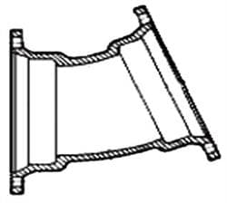4 in Ductile Iron Mechanical Joint 22-1/2 Elbow