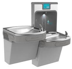 Elkay&reg; Enhanced Bottle Filler & Bi-Level ADA Cooler Refrigerated High Capacity Lead Drop Down Wrapper