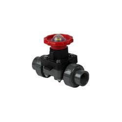 Spears&reg; 2729-020 PVC Diaphragm Valve, 2 in Nominal, 9-1/2 in Inlet to Outlet Length