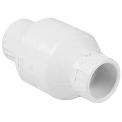 Spears&reg; S1580-20 PVC Utility Spring Check Valve, 2 in Nominal, 6-3/8 in Inlet to Outlet Length