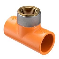 Spears&reg; 4202-209G TorqueSafe&trade; CPVC Tee, 1-1/2 x 1-1/2 x 1/2 in Nominal, 3-3/4 in Length