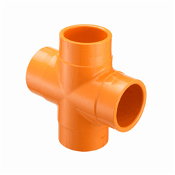 Spears&reg; 4220-012 FlameGuard&reg; CPVC Pipe Cross, 1-1/4 in Nominal, 4-3/4 in Length