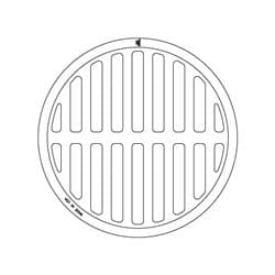 EJ 1060N OVAL GRATE
