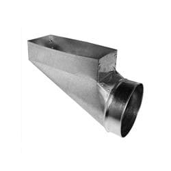 Center End Register Boot, 6 in Dia