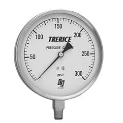 Trerice 620B4502LA160 Pressure Gauge 620B 160 Pounds per Square Inch 4-1/2 in x 1/4 in NPT Lower