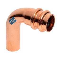 Rp02809 3/8 in Acr Press x P Long Radius 90 Elbow