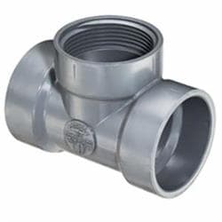 Spears&reg; P445-040C LabWaste&trade; CPVC Cleanout Tee, 4 in Nominal