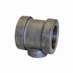 1 x 1-1/2 in Black Cast Iron Bullhead Tee