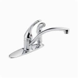 Delta&reg; B3310LF Foundations&reg; Single Handle Kitchen Faucet with Integral Spray