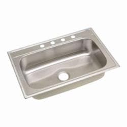 Elkay&reg; DSE133224 Dayton&reg; 33" x 22" x 8-1/16" 4-Hole Single Bowl Drop-in Sink