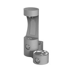 Elkay&reg; LK4408BFGRY Outdoor ezH2O&reg; Bottle Filling Station Wall Mount with Single Fountain Non-Filtered Non-Refrigerated