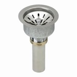Elkay&reg; LK99 Deluxe 3-1/2" Drain Type 304 Stainless Steel Body Strainer Basket Rubber Seal and Tailpiece