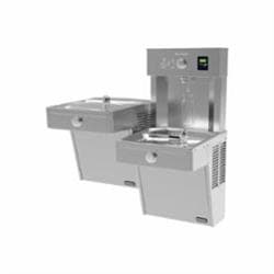 Elkay&reg; VRCTLDDWSK ezH2O&reg; Vandal-Resistant Bottle Filling Station & Bi-Level Cooler Non-Filtered Non-Refrigerated