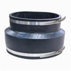 Fernco&reg; 1002-1010 Flexible Pipe Coupling, 10 in, Clay x PVC