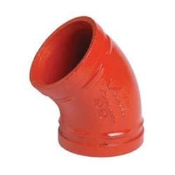 Victaulic&reg; F060003P00 FireLock&reg; Pipe 45 deg Elbow, 6 in Nominal