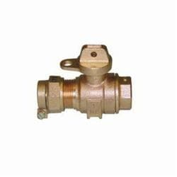 Ford B41-444-NL Ball Valve Curb Stop, 1 in Nominal Size