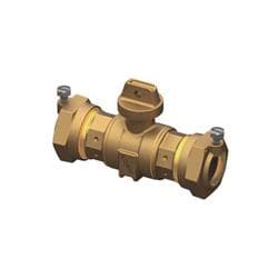 Ford B55-333-NL Ball Valve Curb Stop, 3/4 in Nominal
