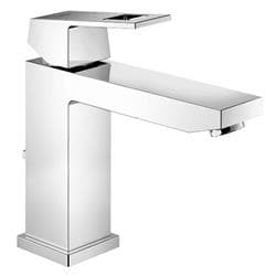 GROHE Eurocube&reg; 23670000 Centerset Lavatory Faucet With Temperature Limiter