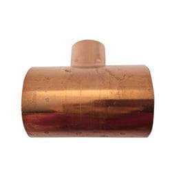 2 x 2 x 3/4 in Copper Sweat Tee Clean Bagged