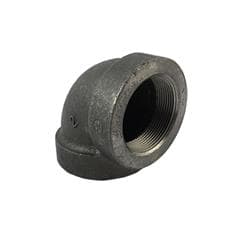 2 in Black Cast Iron 90 Elbow