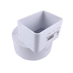 Royal® P1924 Downspout Adapter, 2 x 3 x 4 in