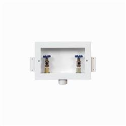 IPS® 82135 Center Drain Washing Machine Outlet Box, 1/2 in Sweat, 2 in Pvc Drain