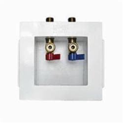 IPS® 82355 FR-12 Washing Machine Outlet Box With 1/4 Turn Valve, 1/2 in Sweat