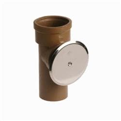 Smith® 4531S04 Cleanout Tee With Plug, 4 in