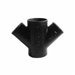 8 x 6 in No-Hub Double Wye