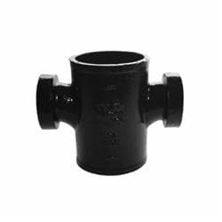 4 x 1-1/2 in No-Hub Tapped Cross