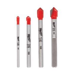 Milwaukee&reg; Tool 48-20-8988 4 Piece Glass and Tile Bit Set