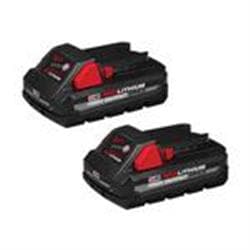 Milwaukee&reg; Tool 48-11-1837 M18&trade; REDLITHIUM&trade; HIGH OUTPUT&trade; CP3.0 Battery 2-Pack, 3 Ah Battery, 18 V Charge