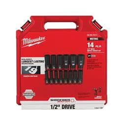 Milwaukee&reg; Tool 49-66-7014 SHOCKWAVE&trade; Impact Duty&trade; Deep Socket Set