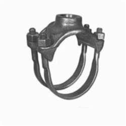 Mueller Co BR2B Service Saddle With Bronze Double Strap, 8 in
