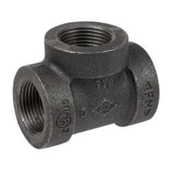 1 in Black Cast Iron Tee Gs