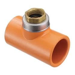 Spears&reg; 4202-166G TorqueSafe&trade; CPVC Tee, 1-1/4 x 1-1/4 x 1/2 in Nominal, 3-3/8 in Length