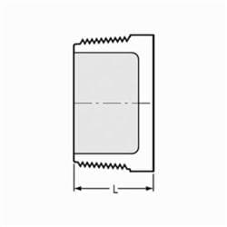 450-040 4 in, Pvc Plug Sch 40