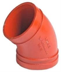Victaulic&reg; F024011P00 11 Series 45 deg Elbow, 2-1/2 in Nominal Size