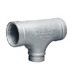 Victaulic&reg; FD74025G00 Tee, 4 x 4 x 2 in Nominal Size