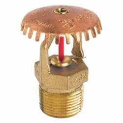 Victaulic® S342AJS610 FireLock® V3403 Plain Brass Standard Response Upright Sprinkler, 3/4 in NPT, 286 deg F, 11.2 K-Factor