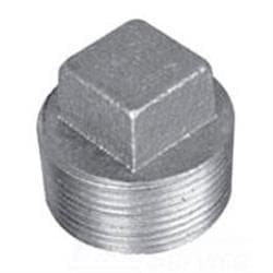 1/2 in Black Malleable Square Head Plug