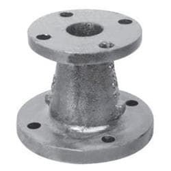 3 x 2-1/2 in Black Cast Iron Flanged Reducer