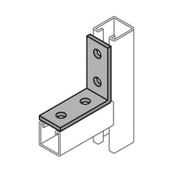 Anvil-Strut&trade: 2400601288 FIG AS 607 Corner Angle, 4 Holes, 4-1/8 in L x 1/4 in THK, Carbon Steel
