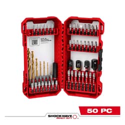 Milwaukee® SHOCKWAVE™ Impact Duty™ 48-32-4013 Magnetic Screwdriver Bit Set, 50 Pieces
