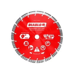 Diablo® DMADST0900 9 in diamond segmented turbo masonry cut-off blade